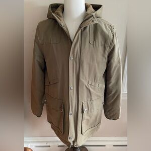 TOPMAN Green Parka Coat